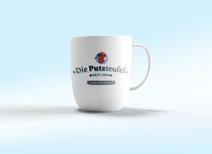 Logo-Kieler Putzteufel-Tasse
